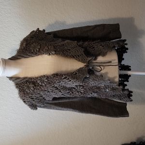 John Fashion Knit Cover with Floral & Glitter Accents